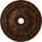 Ekena Millwork Flagstone Ceiling Medallion (Canopies up to 3 7/8"), 30"OD x 3 7/8"ID x 3 1/4"P, Root Beer Crackle CM30FLRBC - alternate 1